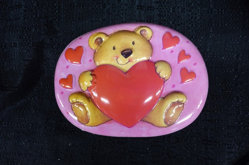 Bakery Crafts Pop Tops Teddy Bear onlay Cake topper / NEW