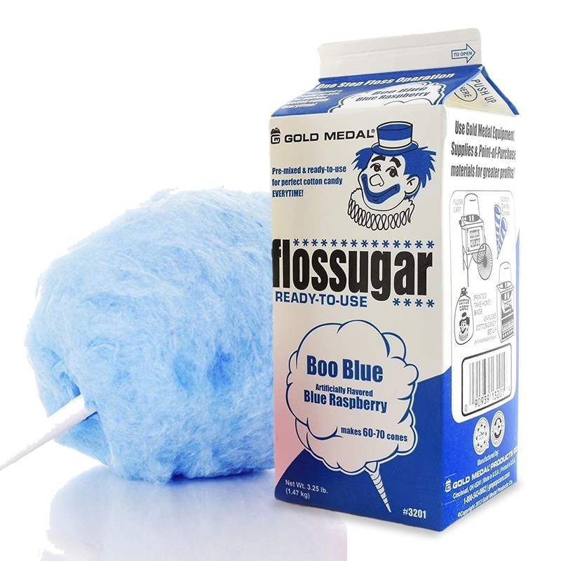 Cotton Candy Floss SugarBlue Raspberry, 1 Ounce (Pack of 1), Blue Raspberry