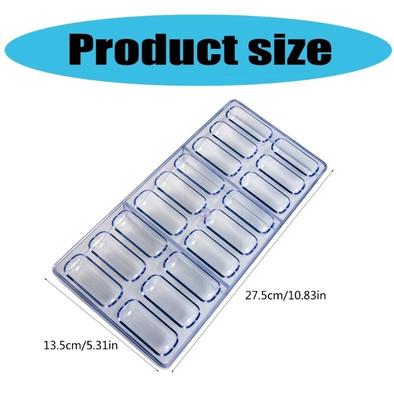 18 Slot Candy Mold for Homemade Chocolates and Sweet Grade Plastic Mould gallery
