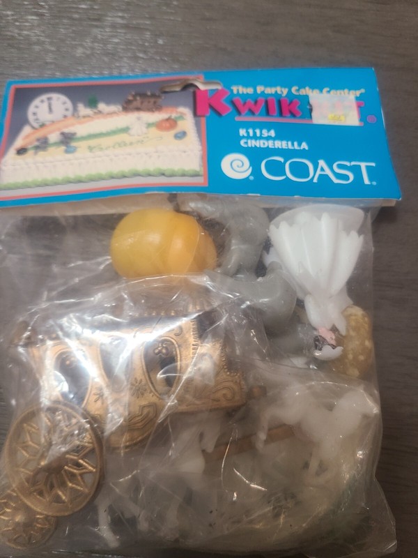 Kwik Kit Party Cake Topping Cinderella By Coast Vintage Made In Hong Kong