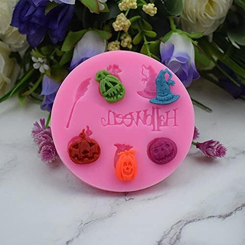 3Pcs Mini Halloween Cake Fondant Molds Bat Pumpkin Spider Skull Chocolate resin gallery