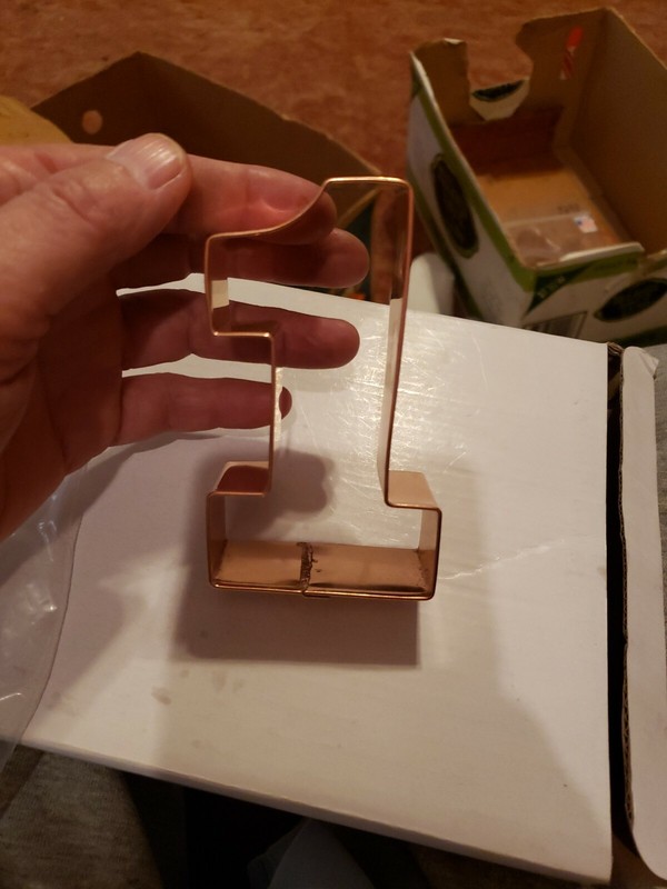 BRAMAN Heavy Copper Number 1 Cookie Cutter
