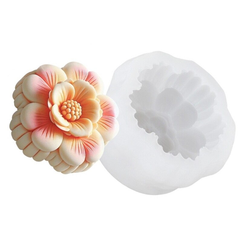 Baking Moulds Flower Shape Reusable Dessert Moulds Silicone Texture for Dessert gallery