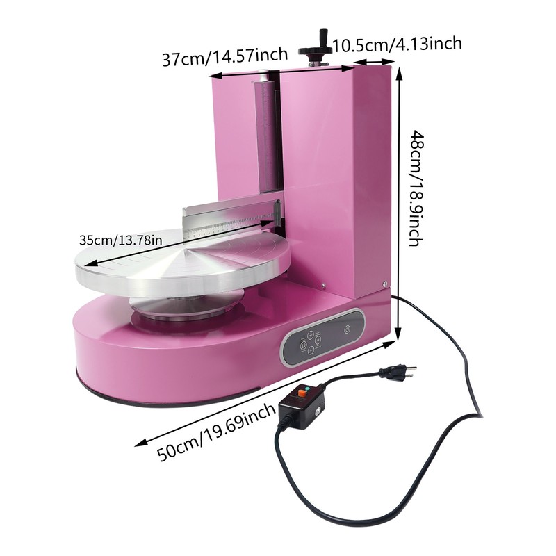 New Cake Cream Spreading Coating Smearing Machine Automatic Cake Wiping Machine gallery
