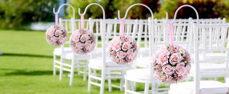 Flower Balls for Centerpieces Tables: 10 PCS 9.5 Inch White Flowers for gallery