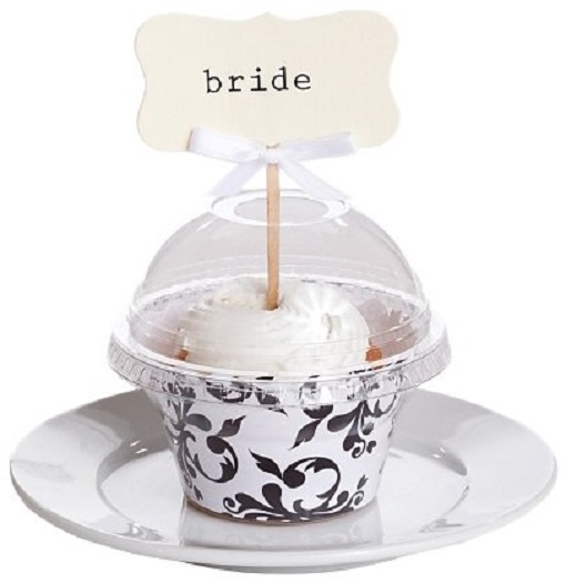 Dress My Cupcake Single Cupcake Favor Domes with Hole, Set of 100 gallery