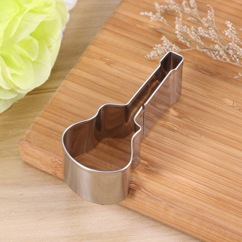 Non Rust Stainless Steel Guitar Biscuit Cutter for Home and Professional Baking gallery
