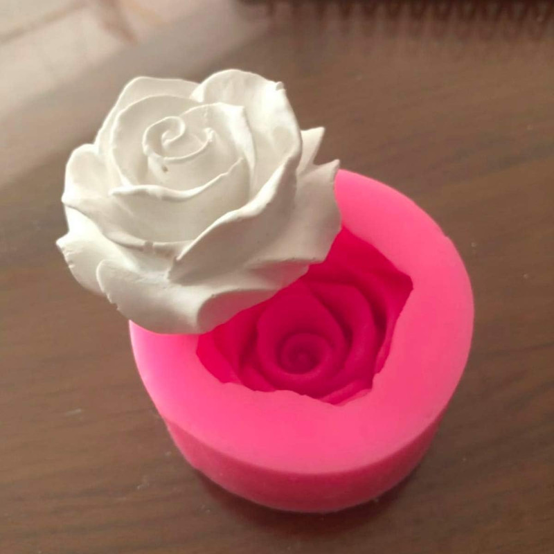Beespring Flower Bloom Rose Shape Silicone Fondant Soap 3D Cake Molds Cupcake Je gallery