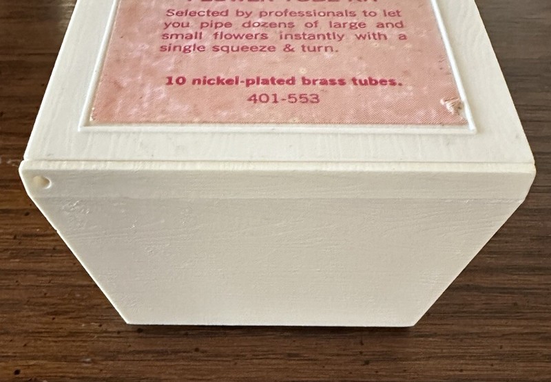 Vtg Wilton Sugar Plum Cake Baking Decorating Kit Box Only 4 1/4”x 3 1/8”x 2 1/4” gallery