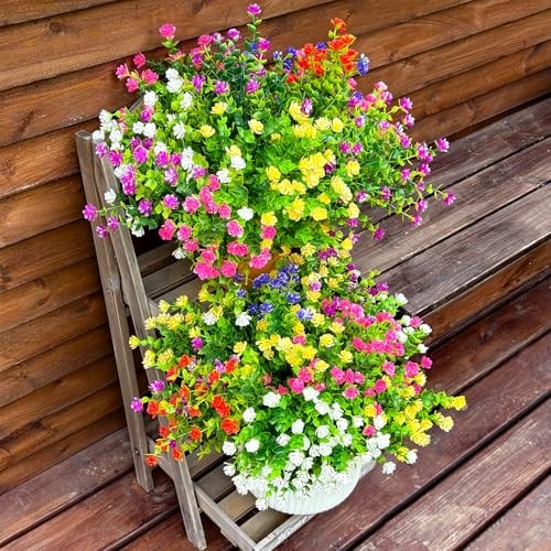 Bundles Artificial Flowers for 12 Mix1(purple+red+pink+white+yellow+fuchsia) gallery
