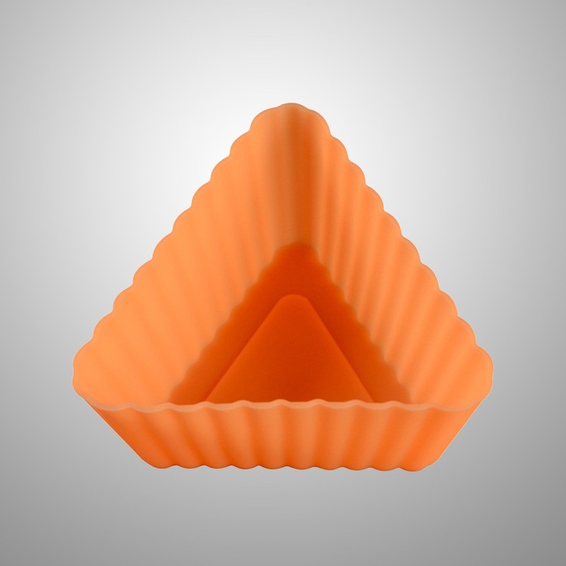 Flexible Orange Silicone Baking Molds Non Stick Oven Safe for Cupcake Muffin gallery