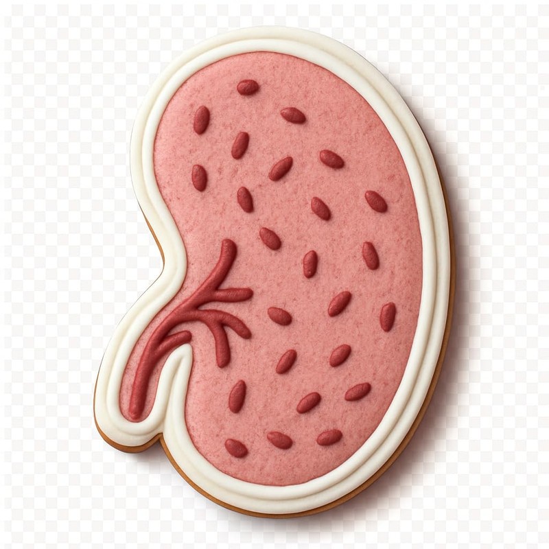 Textured Spleen Cookie Cutter & Stamp - 4x3" Fun Kitchen Creative Tool gallery