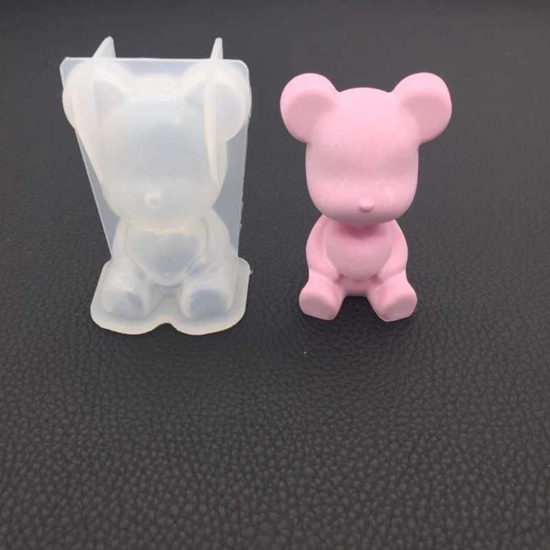 3D Bear Animal Decoration Ornament Mould Cake Tool Silicone Mold BAKING CHOCOLAT