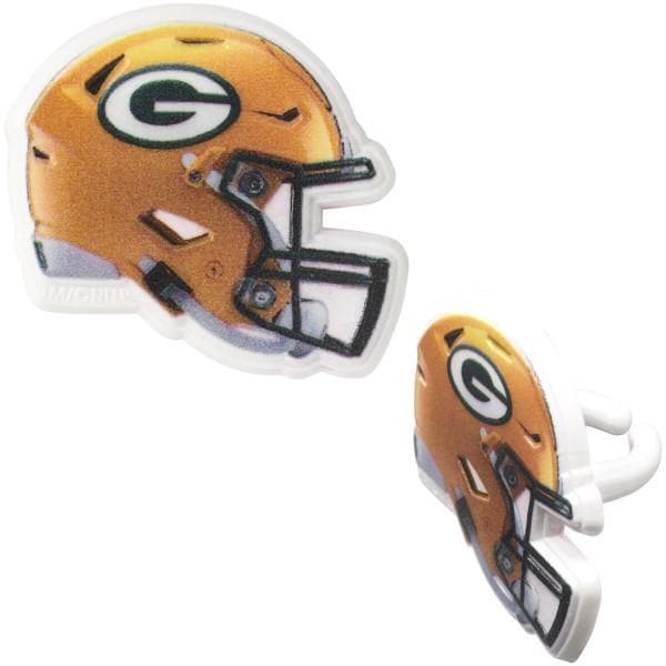 NFL Green Bay Packers™ Helmet Cupcake Rings – 12 Ct