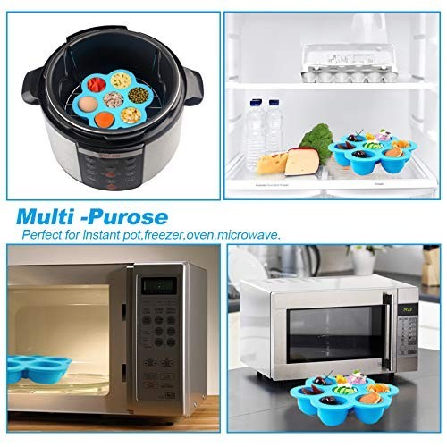 Silicone Egg Bites Mold Set, Reusable Sous Vide Poacher with Lid for Instant Pot gallery