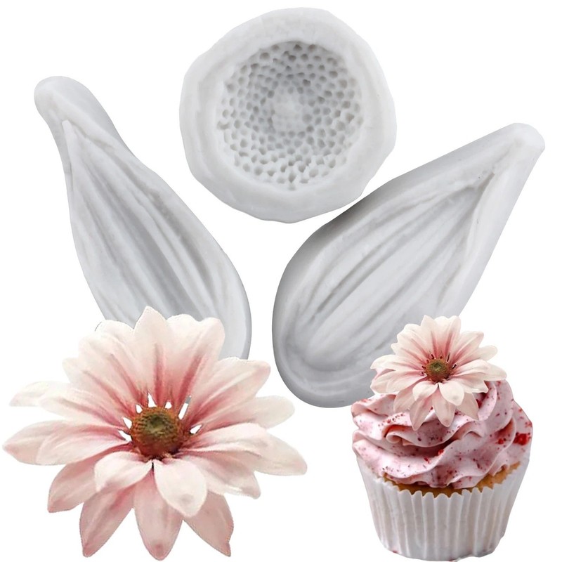 Daisy Chrysanthemum Flower Silicone Mold Fondant Cake Decorating Chocolate Mould