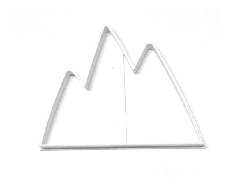 MOUNTAINS OR ICEBERG OUTLINE MOUNTAIN RANGE PEAKS COOKIE CUTTER USA PR3256