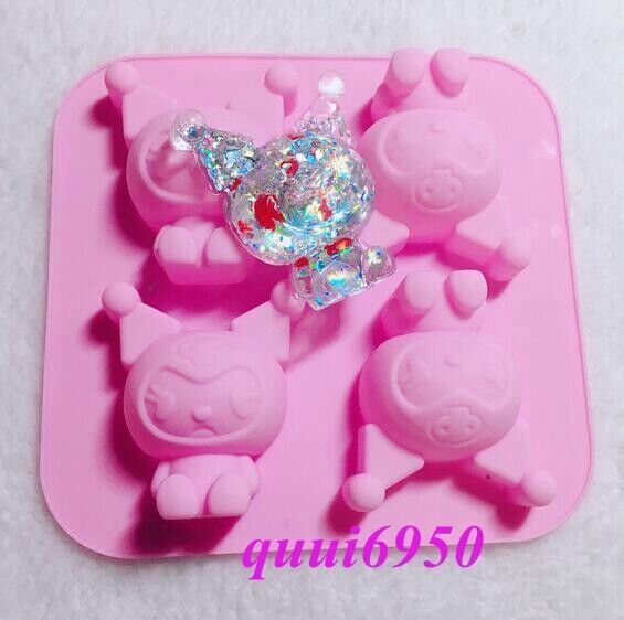 Cute Kuromi Silicone Mould Chocolate Mold Fondant Icy Tray Cake Baking Toppers