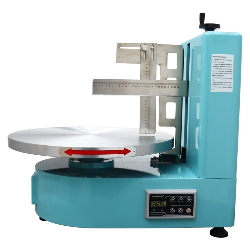 110V 4-16in Cake Cream Spreading Coating Smearing Machine Automatic Wiping gallery