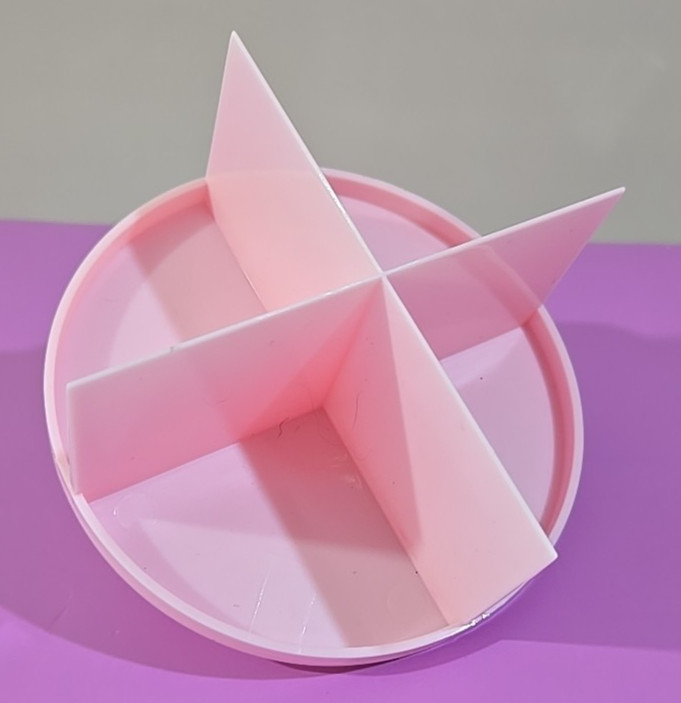 Crumbl Cookie Cutter - Pink Original Discontinued Logo 4-Way Slicer gallery