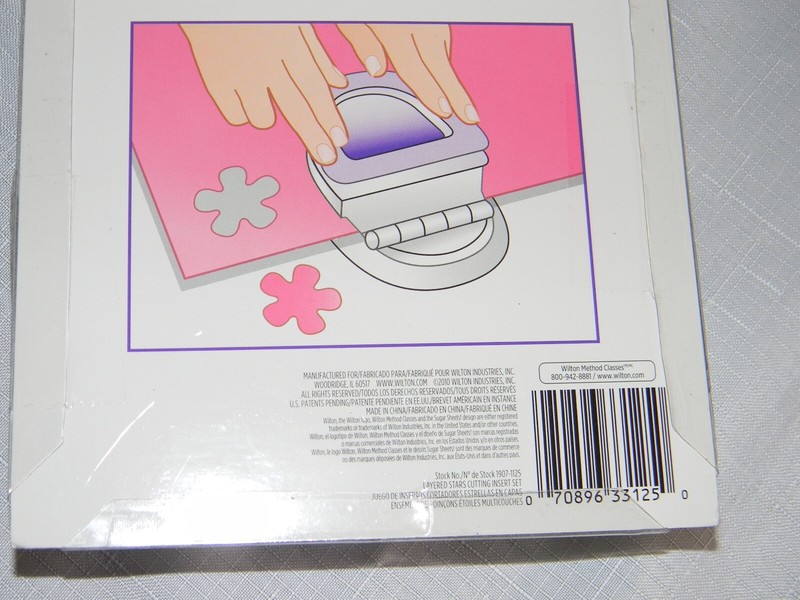 Wilton Sugar Sheets Cutting Insert 3 Pack of Various Stars ~NEW~ gallery