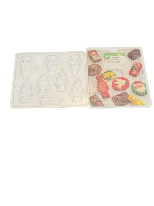 2 Vintage Christmas Candy or Chocolate Molds by Appolo And Wilton