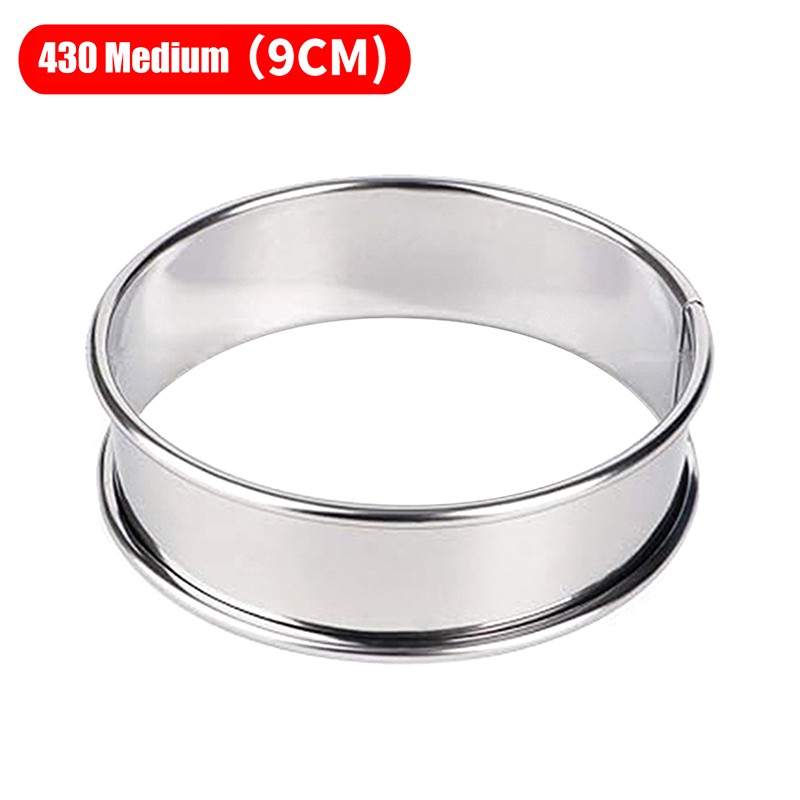 8/9/10CM English Muffin Rings Crumpet Rings Double Rolled Tart Ring Baking Tool gallery