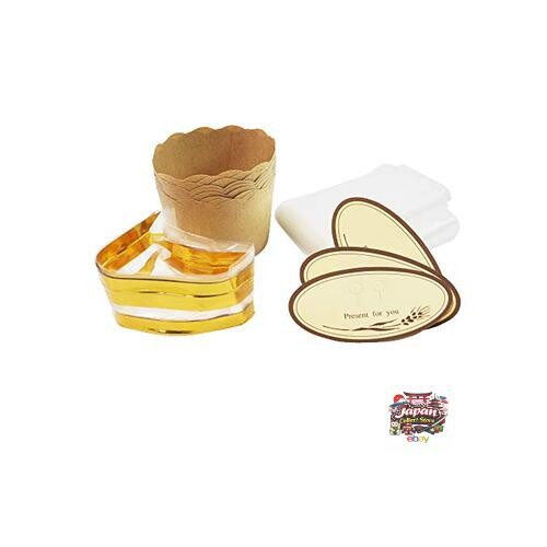 Kai Corporation Heat-Resistant Paper Muffin Tin Set (9 pieces) with Wrapping gallery