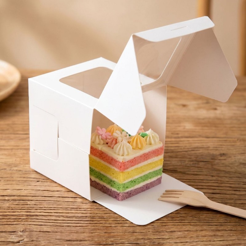 Roll Cake Container Personalized Print Cake Cake Container Easy to Carry gallery