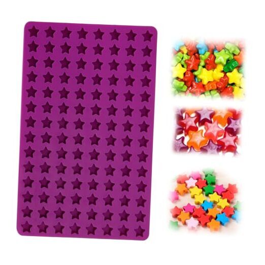 Mini Star Silicone Molds Gummy Molds for Cake Decoration Cupcake Toppers DIY