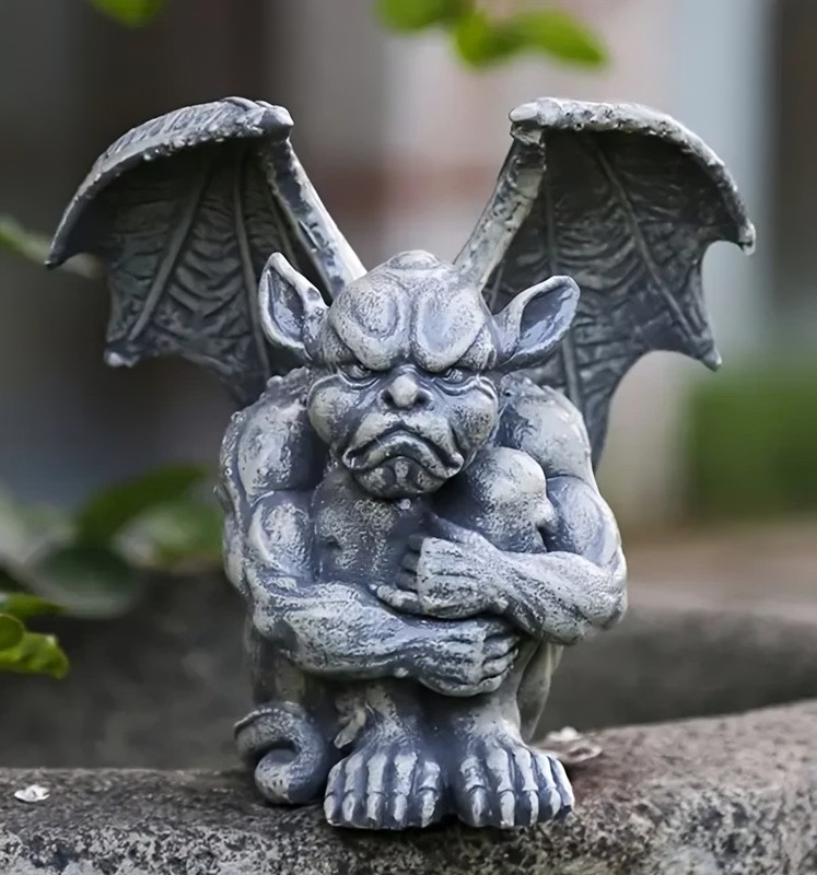 Gargoyle Resin, hard plaster, beeswax candle, soap mold, silicone mold 8-9