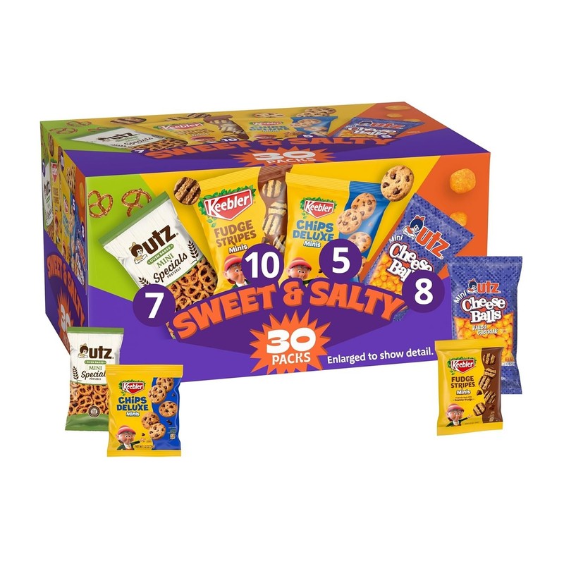 Cookies and Crackers Variety Pack 30 Count 31.2 oz Snack Assortment