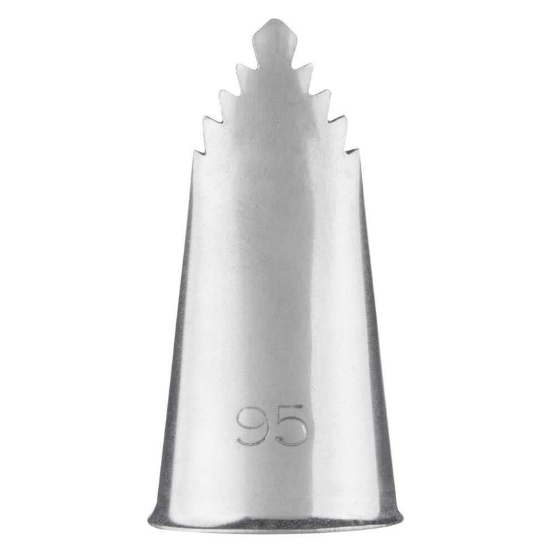 French Leaf Ruffle Decorating Pastry Tip #95 Stainless Steel Piping Nozzle gallery