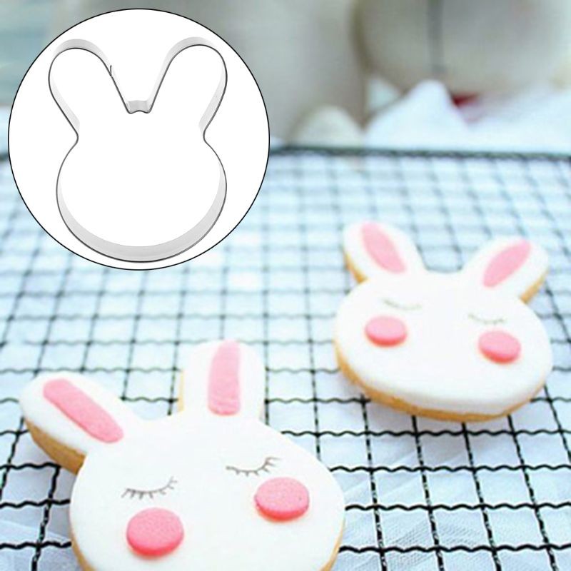 Easter Rabbit Bunny for Head Stainless Steel Cookie Cutter Cake Baking Chocolate gallery