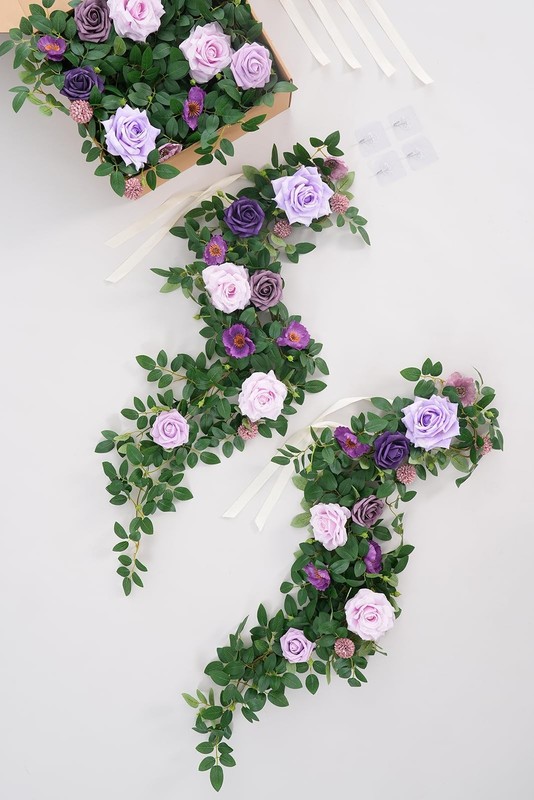 Angela Flower 4Pcs Wedding Aisle Pew Flowers Chair Decorations Arrangements gallery