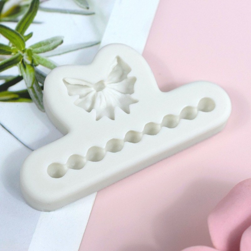 Bowknot Pearl Necklace Shape Silicone Material Household Baking Mold Baking Tool gallery