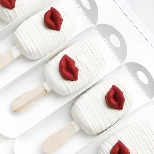Sexy Lip Silicone Fondant Mold, Heart Shaped Heart and Mouth Molds 2 Pcs(XL144) gallery