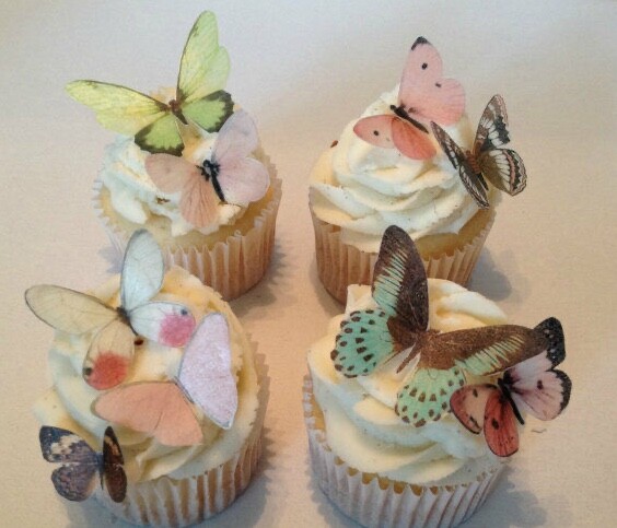 Petite Victorian Mix Edible Butterflies- Cupcake and Cake Decoration