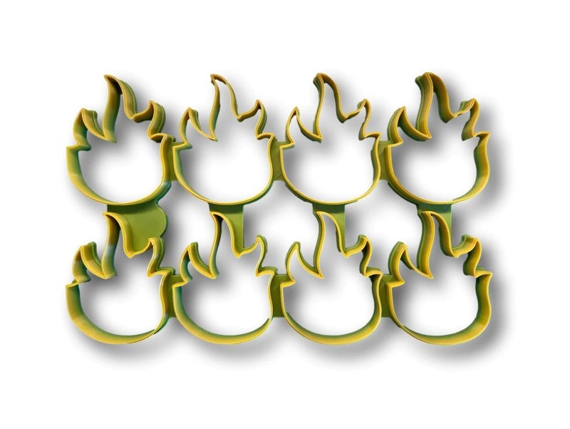 Fire Flame Multi Cutter ( 3”x8 Fire Flames )