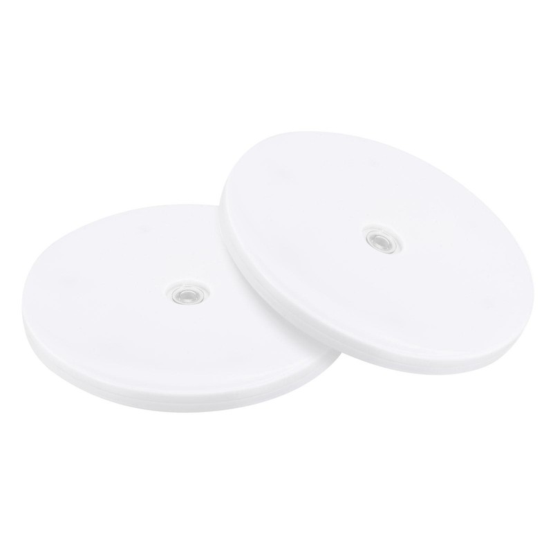 2Pcs 7″ Rotating Swivel Stand with Steel Ball Lazy Susan Base Turntable White