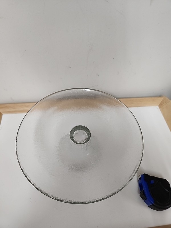 Vintage Dome Covered Pedestal Cake Plate Heavy Ribbed Glass gallery