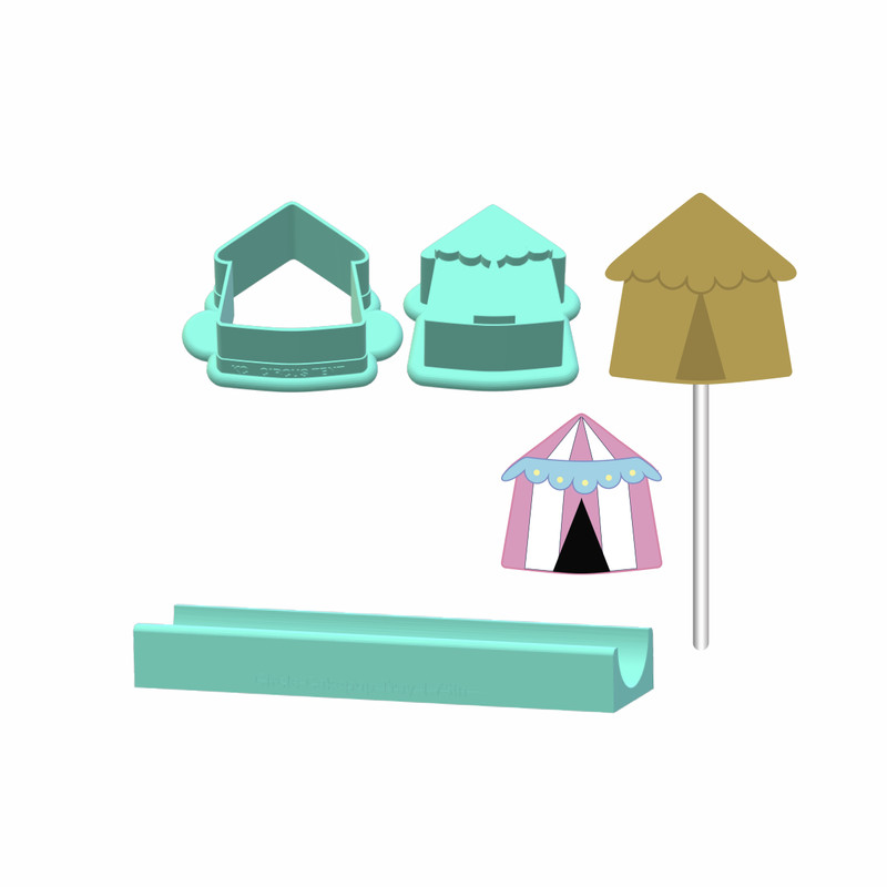 Circus Tent Cake Pop Mold |Deluxe Cutter, Popper, and Tray Option
