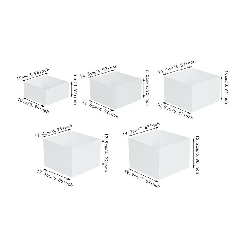 5Pcs Buffet Riser Dessert Table Display for Birthday Party Brunch Cupcake gallery