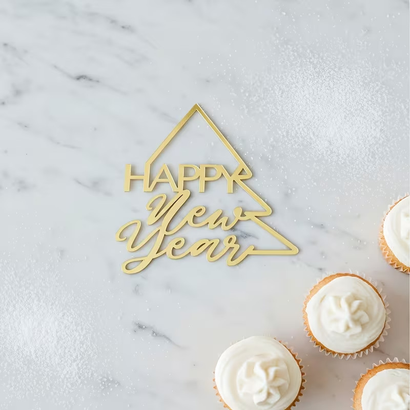 3 pcs Cake Topper - New Year's Eve Baking Supplies gallery