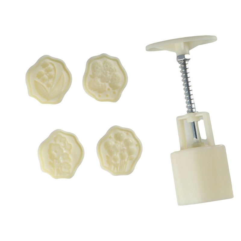 Lilies of the Valley Shaped Mooncake Stamps Mooncake Molds Chinese Mid-autumn... gallery