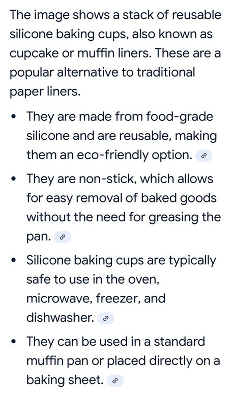 Silicone Cake & Muffin Cupcake Liners –Reusable Baking Cups & Chocolate Mold 48 gallery