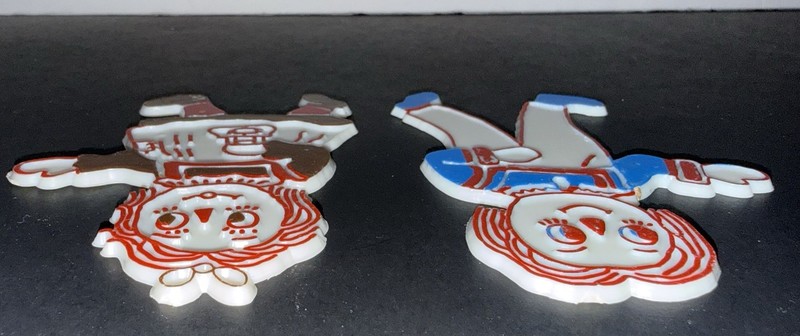 Raggedy Ann & Andy vintage Cake Toppers plastic set of 2 1970's rag dolls gallery
