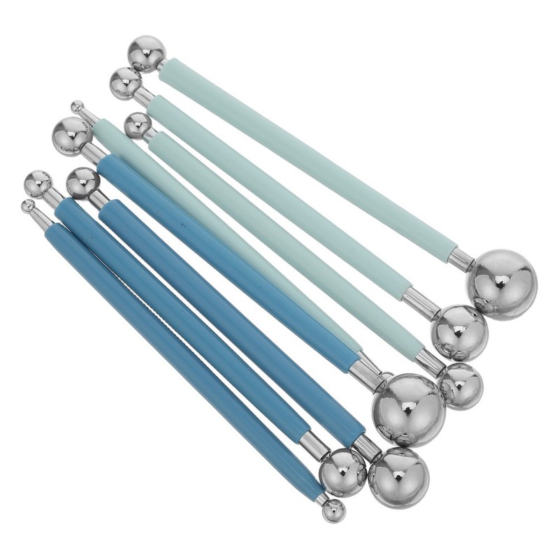 8 Pcs Pottery Embossing Tools Double-ended Sculpting Dotting Baking Decoration gallery