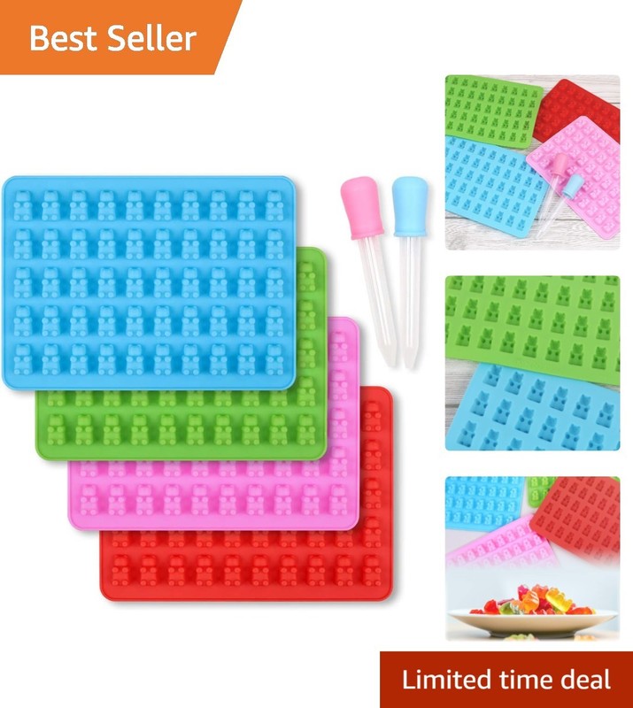 Silicone Gummy Bear Mold Set with Precision Droppers – Creative Candy Making