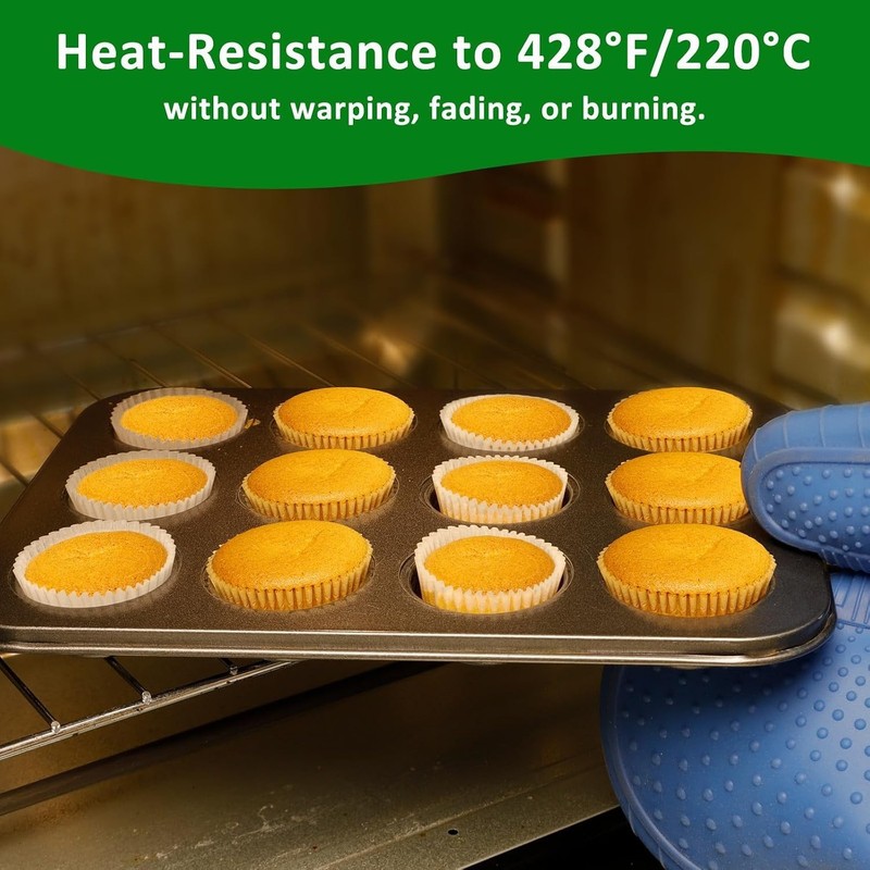 Mini Cupcake Liners (1.38 Inch) - Odorless, Non-Toxic, Grease-Proof Design gallery